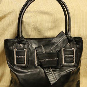 Tommy Hilfiger Black Tote w/bow